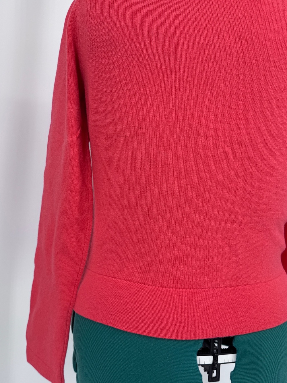 Lilly Pulitzer Hot Pink Cardigan with Turquoise Accent Buttons - Picture 6 of 10
